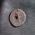 #o400# Roman Republican fouree quinarius coin of L. C. Piso Frugi from 90 BC