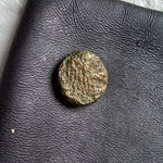 #f385# Greek bronze ae9 coin from Macedonian King Alexander III from 336-323 BC
