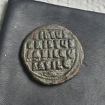 #h631# Byzantine Follis coin of Basil II from 976-1025 AD (Constantinople)