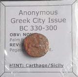 #o389# Anonymous Carthage/Sicily Greek coin from 330-300 BC