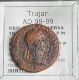 #N337# Roman Large bronze coin of Trajan, minted between 98-99 AD