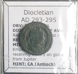 #M261# Roman Antoninianus coin of Diocletian from 293-295 AD (Antioch)