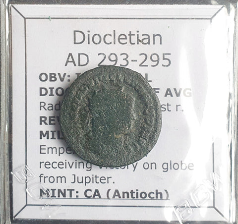 #M261# Roman Antoninianus coin of Diocletian from 293-295 AD (Antioch)