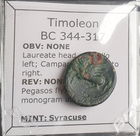 #M459# Greek bronze coin of Timoleon of Syracuse, 344-317 BC