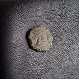 #o555# Tiny Roman Bronze coin issued by Zeno from 476-491 AD