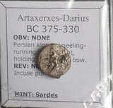 #N997# Silver Persian Siglos coin from 375-330 BC (Artaxerxes II to Darius III)