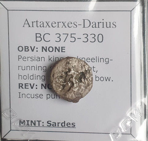 #N997# Silver Persian Siglos coin from 375-330 BC (Artaxerxes II to Darius III)