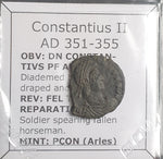 #o553# Roman Bronze coin issued by Constantius II from 351-355 AD