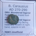 #o607# Roman barbarous issue coin of Carausius from 270-290 AD