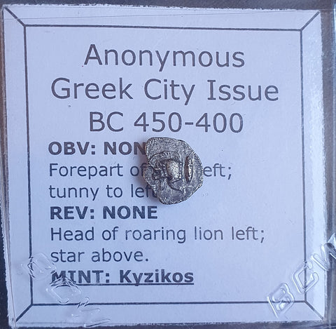 #L445# Anonymous silver Greek city issue coin from Kyzikos 450-400 BC