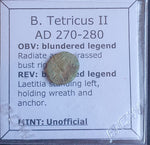 #o590# Roman barbarous issue coin of Tetricus II from 270-280 AD