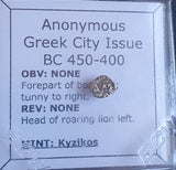 #M252# Anonymous silver Greek city issue coin from Kyzikos 450-400 BC