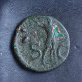 #k105# Roman Ae As coin of Claudius I from 41-42 AD