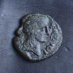 #N732# Anonymous Iberian Greek City Issue Bronze Coin of Castulo from 100-1 BC