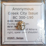 #M413# Anonymous Greek City Issue silver coin from Selge, 300-190 BC