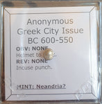 #o720# Anonymous silver Greek city issue coin from Neandria 600-550 BC