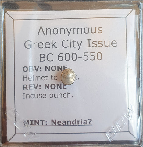 #o720# Anonymous silver Greek city issue coin from Neandria 600-550 BC