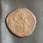 #L974# Byzantine Follis coin of Constantine X from 1059-1067 AD