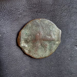 #o629# Moroccan copper falus coin of Moulay 'Abd al-Rahman from 1855 AD