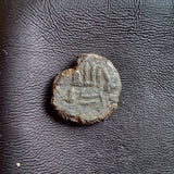 #o671# Anonymous copper Umayyad Fals coin from N. Africa 711-750 AD