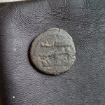 #o716# Anonymous Umayyad Fals copper coin from 711-750 AD