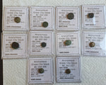 Lot of 10 Identified Greek Bronze coins from 400-100 BC