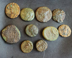 Lot of 10 Identified Greek Bronze coins from 400-100 BC