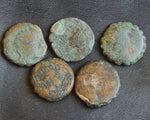 Lot of 10 Identified Seleucid Greek Bronze coins of Antiochus IV from 175-164 BC