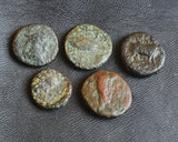 Lot of 10 Identified Iberian Greek Bronze coins from 400-200 BC