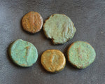 Lot of 10 Identified Seleucid Greek Bronze coins of Antiochus III, 222-187 BC