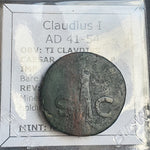 #N937# Roman Ae As coin of Claudius I from 41-42 AD