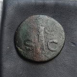 #N937# Roman Ae As coin of Claudius I from 41-42 AD