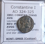 #M271# Roman Bronze coin issued by Constantine I from 324-325 AD