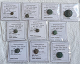 #### Lot of 10 Identified Greek Bronze coins from 400-200 BC