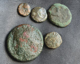 #### Lot of 10 Identified Greek Bronze coins from 400-200 BC