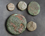 #### Lot of 10 Identified Greek Bronze coins from 400-200 BC