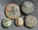 #### Lot of 10 Identified Greek Bronze coins from BC 400-14 AD