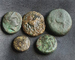 #### Lot of 10 Identified Greek Bronze coins from 400-200 BC