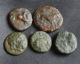 #### Lot of 10 Identified Greek Bronze coins from 400-200 BC