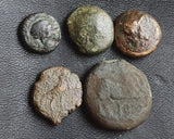 #### Lot of 10 Identified Greek Bronze coins from 400-200 BC