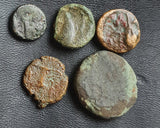 #### Lot of 10 Identified Greek Bronze coins from 400-200 BC