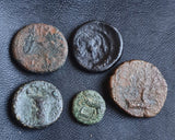 #### Lot of 10 Identified Greek Bronze coins from BC 400-100 BC