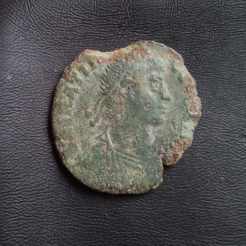 #o839# Nice Roman Bronze coin issued by Gratian from 378-383 AD