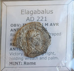 #o115# Roman silver Antoninianus coin of Elagabalus from 221 AD