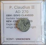 #o766# Roman posthumous Antoninianus coin of Claudius II from 270 AD