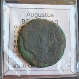 #o926# Roman provincial bronze coin of Augustus from BC 27-14 AD (Spain)