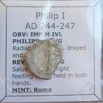 #o931# Roman silver Antoninianus coin of Philip I from 244-247 AD