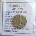 #o923# Roman Antoninianus coin of Claudius II from 270 AD