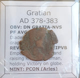 #o870# Nice Roman Bronze coin issued by Gratian from 378-383 AD