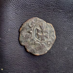 #o884# Spanish Medieval denier coin of Charles II from 1678 AD